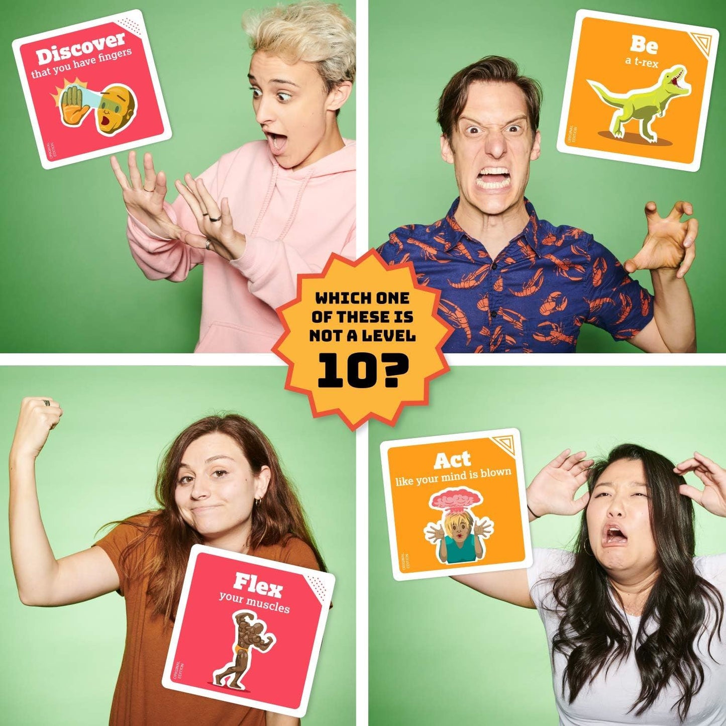 On a Scale of One to T-Rex Party Card Game (Exploding Kittens)