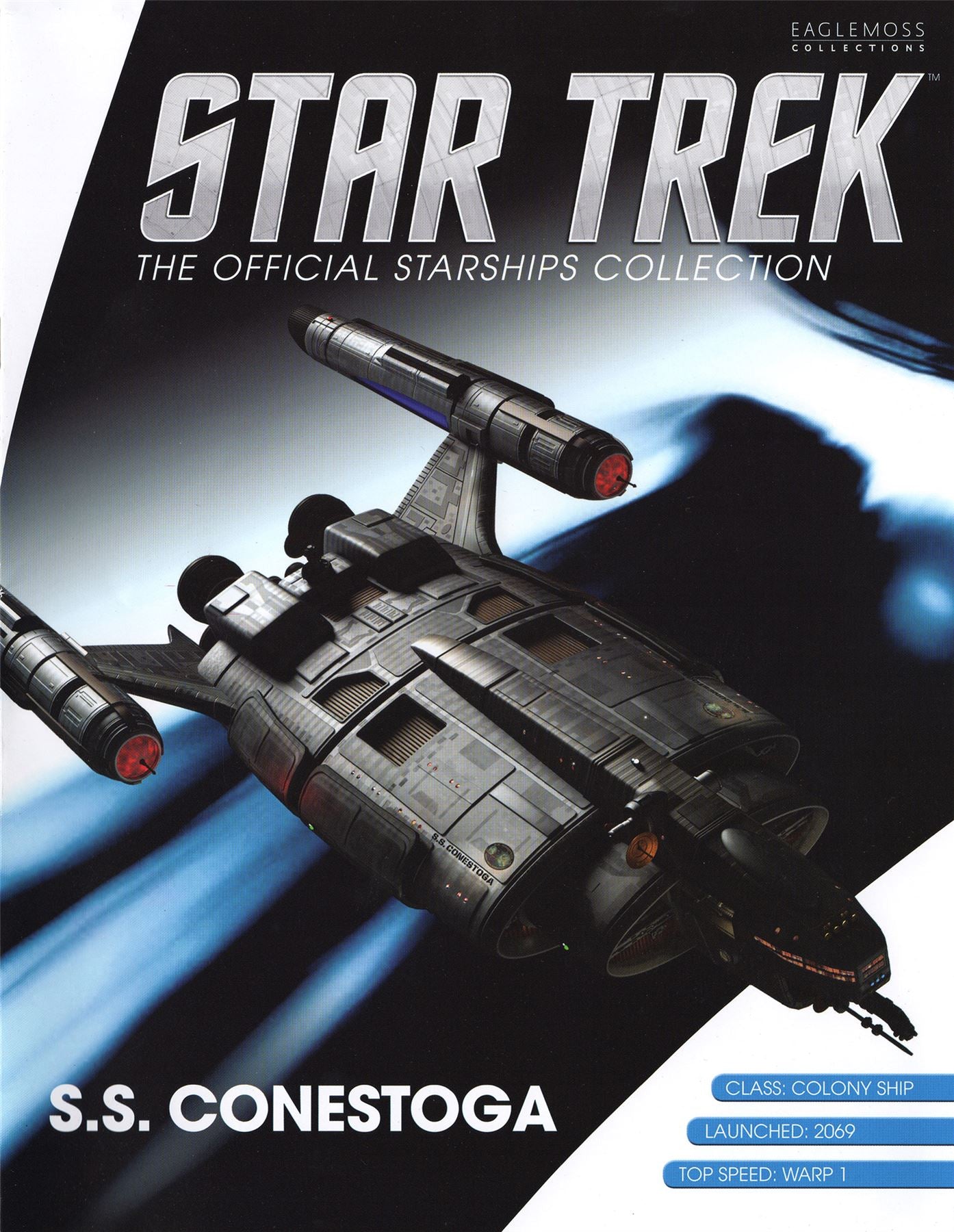 #20 S.S. Conestoga Class Model Die Cast Ship BONUS ISSUE (Eaglemoss / Star Trek)