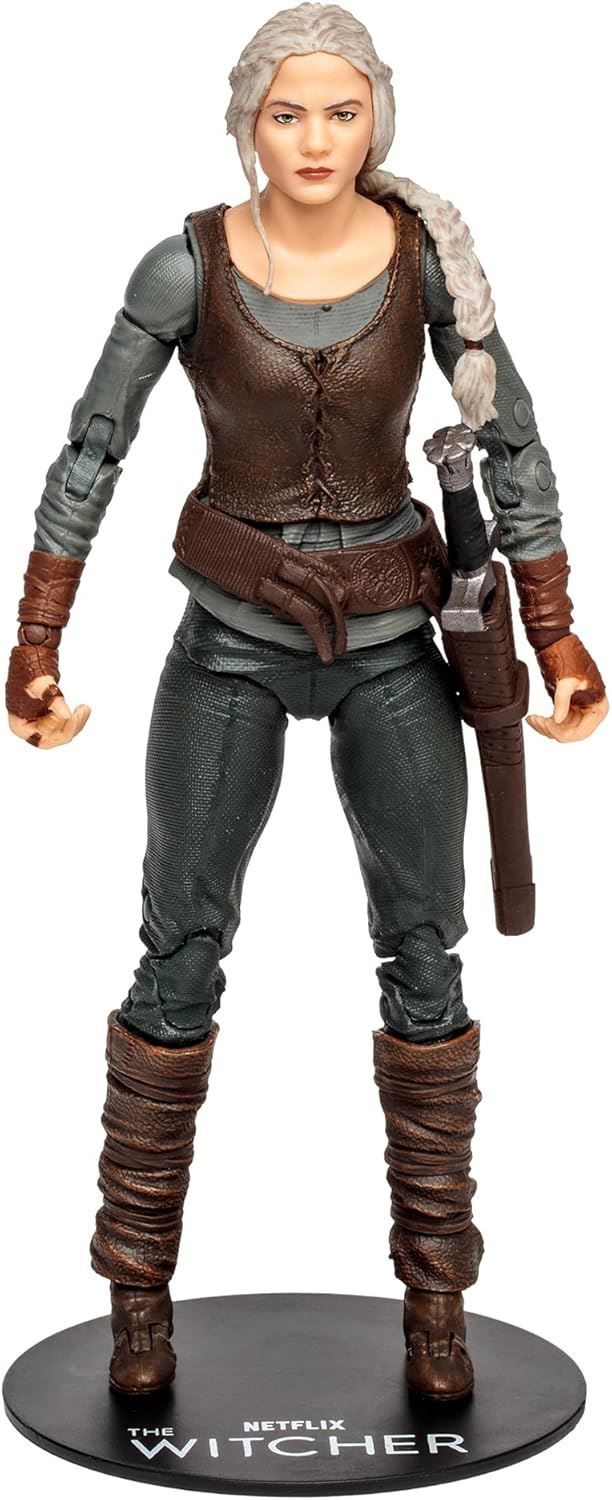Ciri & Geralt of Rivia 7″ Figure 2-Pack 13813 – The Witcher Season 3 (Netflix) | McFarlane Toys Collector Twin Pack with Accessories