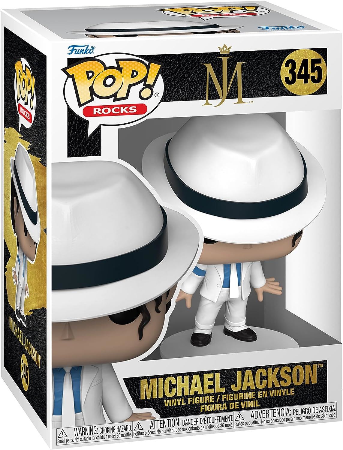 Michael Jackson (Smooth Criminal Lean) #345 Pop! Rocks Vinyl Figure 70600 – Funko Collectible 3.75″ Music Icon Figure