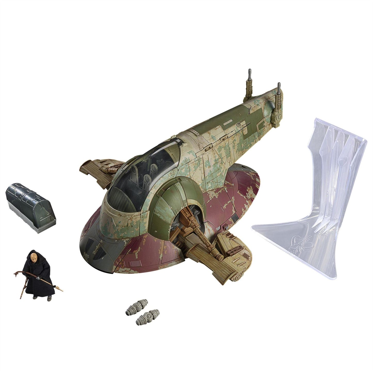 Boba Fett’s Starship 3.75″ Scale Vehicle F5862 – Star Wars The Vintage Collection (The Book of Boba Fett) | Kenner-Style Hasbro Ship with Accessories