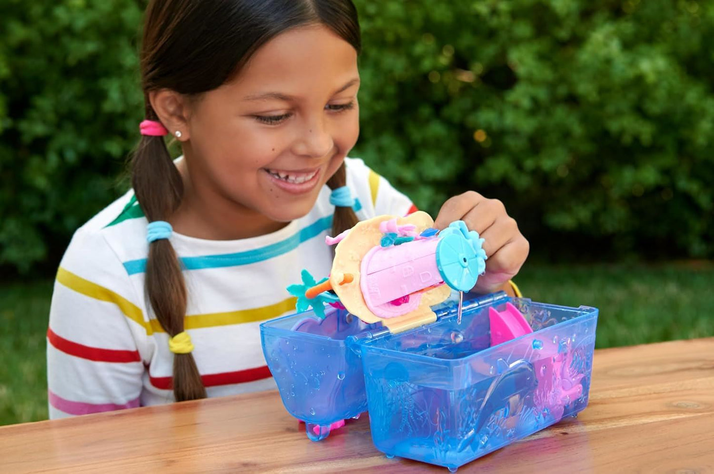 Sparkle Cove Adventure Island Treasure Chest HPV40 – Polly Pocket Playset with Micro Dolls, Hidden Surprises & Accessories