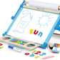 Magnetic Tabletop Easel 96085 Melissa & Doug Deluxe Double-Sided Easel with Dry-Erase Board, Chalkboard & Art Supply Storage (SIOC)