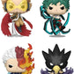 Hawks, Izuku Midoriya, Shoto Todoroki & Fumikage Tokoyami 4-Pack 78045 – My Hero Academia Flocked Special Edition Pop! Vinyl Figures Set 3.75″