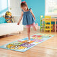 Hop & Count Hopscotch Rug 96152 – Melissa & Doug Educational Floor Play Mat with Numbers for Active Learning & Indoor Play