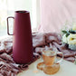 Tramontina Exata 1L Thermal Flask 61636/106 – Red Glass-Lined Vacuum Insulated Beverage Carafe with Screw Cap for Hot & Cold Drinks