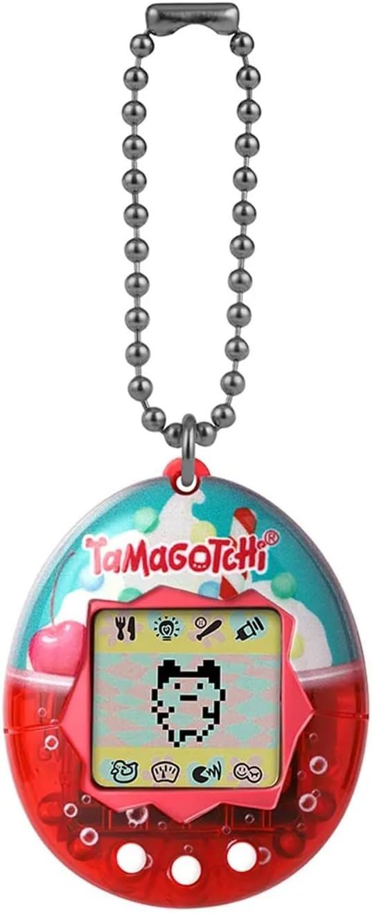 ICE CREAM FLOAT (Gen 2) | Retro 1997 Virtual Pet with Chain & Mini-Game (BANDAI Original Tamagotchi)