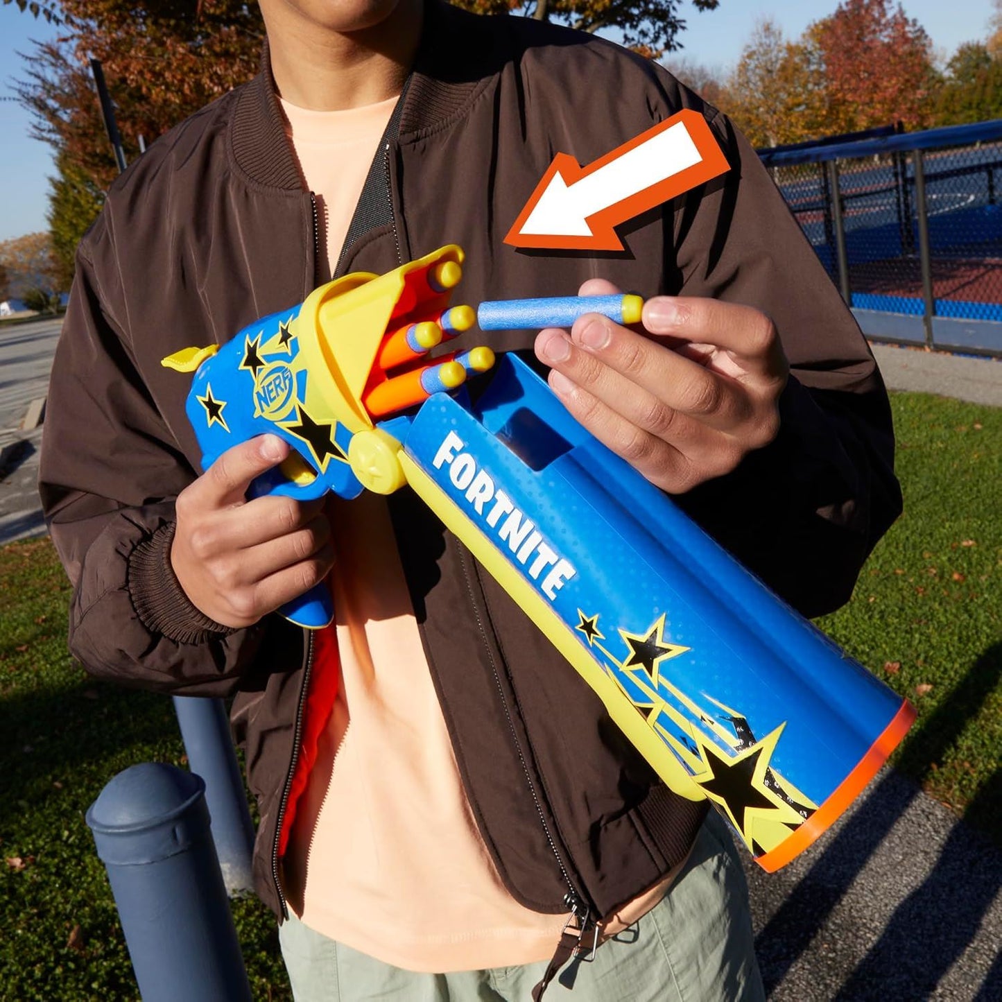 Half Tone Hero F8947 Dart Blaster Toy (Fortnite X NERF)