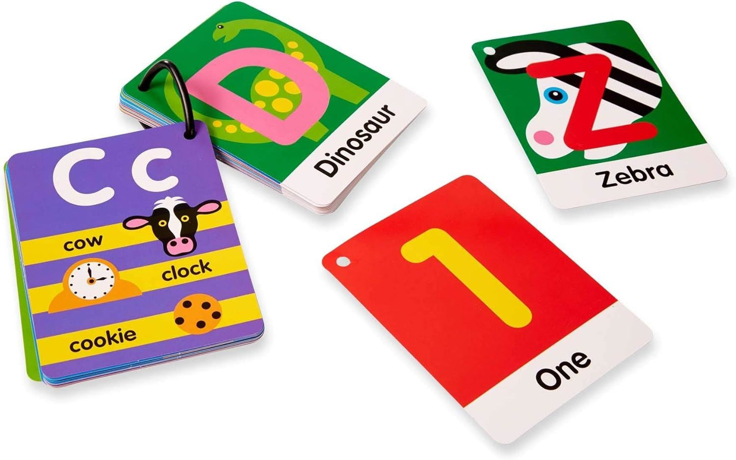 Jumbo Activity Rug ABC 123 with 36 Playing Cards 96239 – Melissa & Doug Large Educational Alphabet & Number Play Mat for Kids