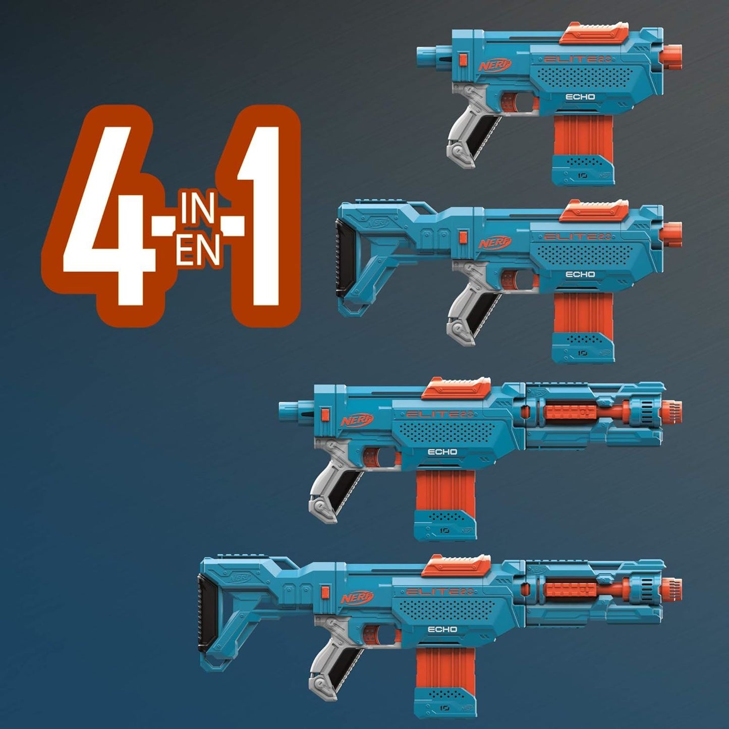 ECHO CS-10 E9533 Elite 2.0 Blaster & Darts (NERF)