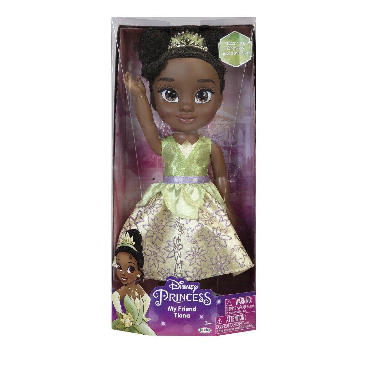 Disney Princess My Friend Tiana 14" Doll Removable Outfit & Tiara 95575