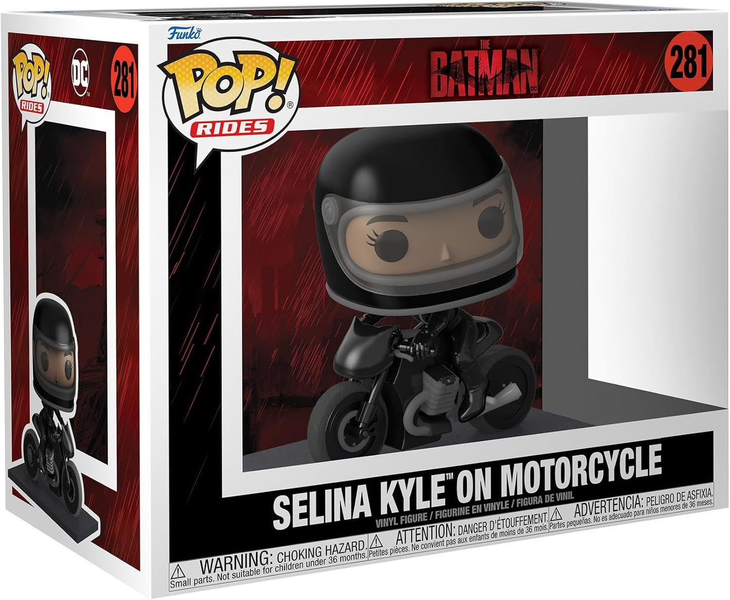 Funko POP! Rides #281 Selina Kyle on Motorcycle The Batman DC Vinyl Figure