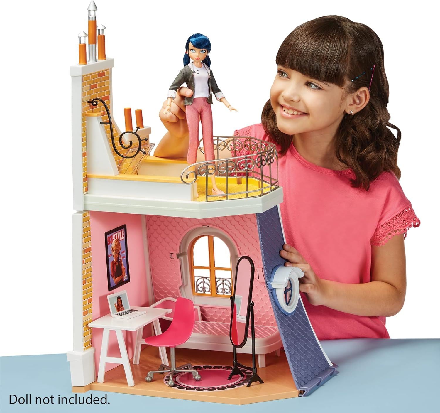 Miraculous Marinette's 2-in-1 Balcony and Bedroom Playset LB000012 Ladybug