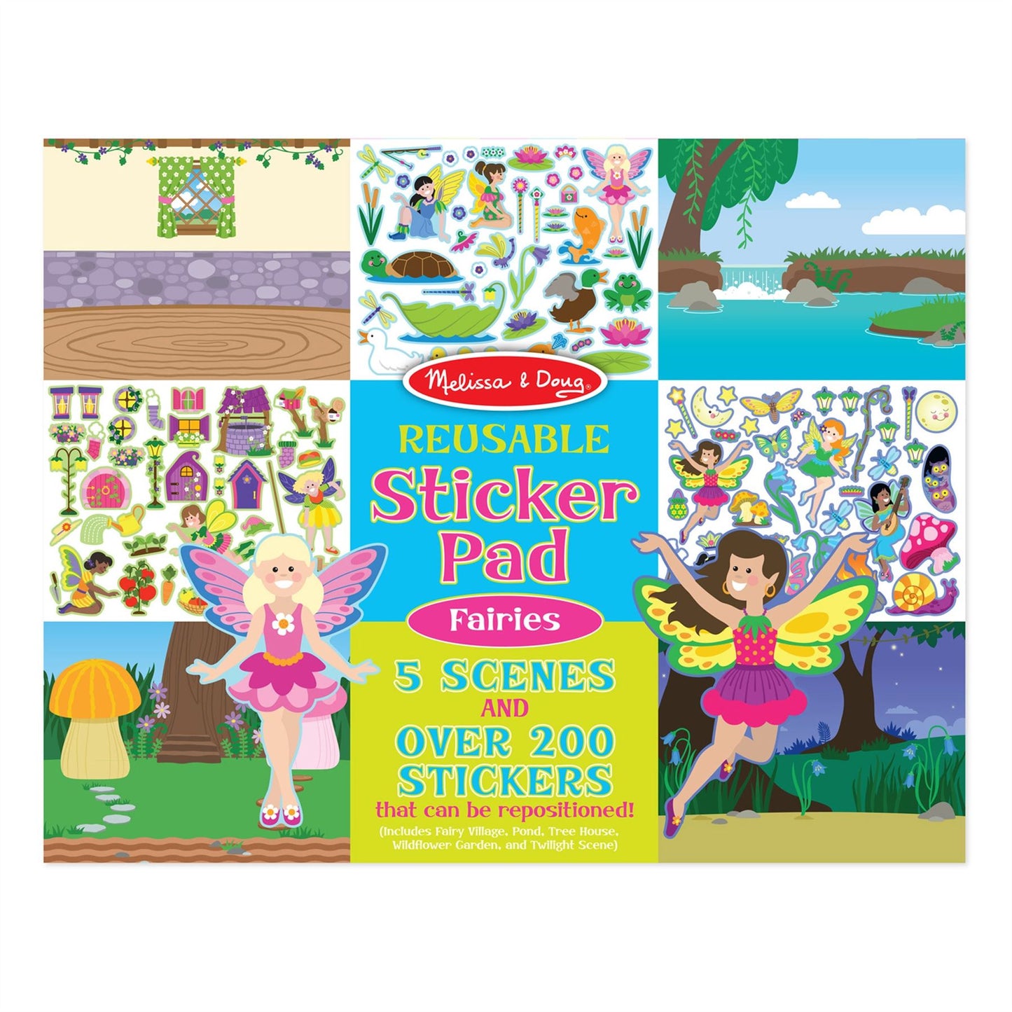 Reusable Sticker Pad - Fairies 45009 (Melissa & Doug)