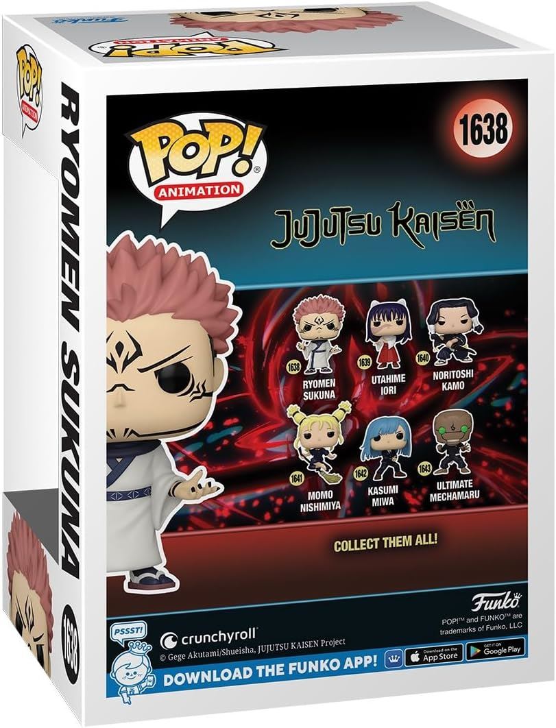 Ryomen Sukuna #1638 Pop! Animation Vinyl Figure 80282 – Jujutsu Kaisen Funko Collectible 3.75″ Anime Figure
