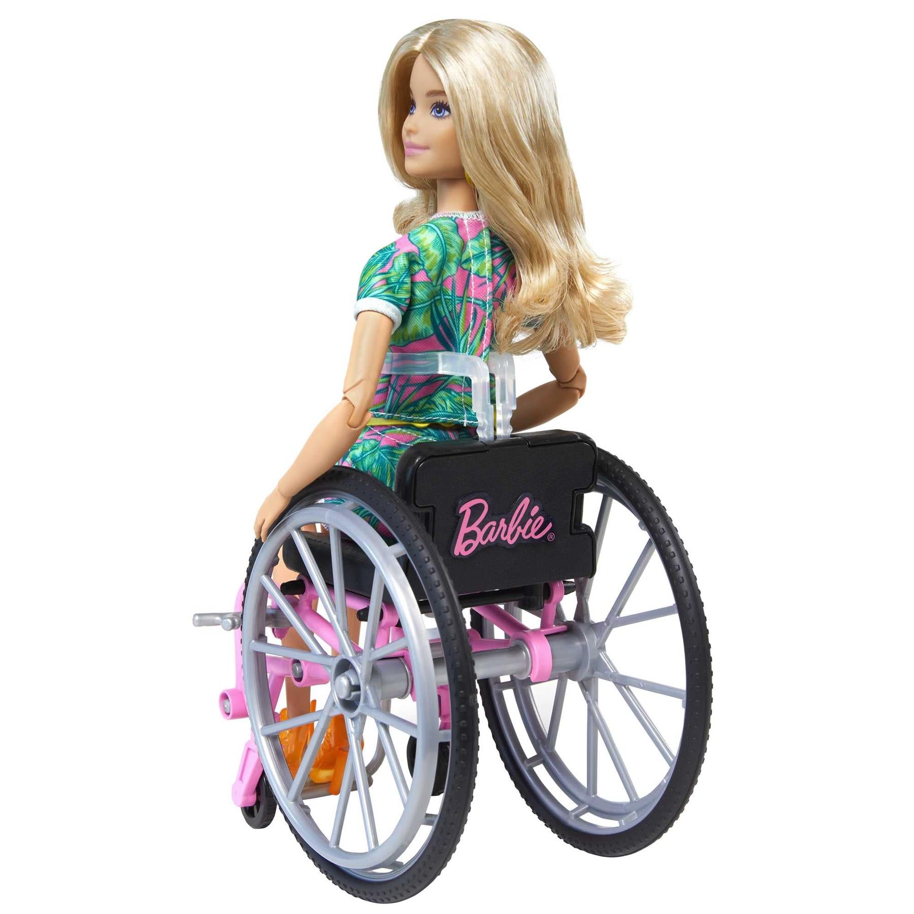 BARBIE Fashionistas Doll #165 with Wheelchair & Long Blonde Hair (GRB93)
