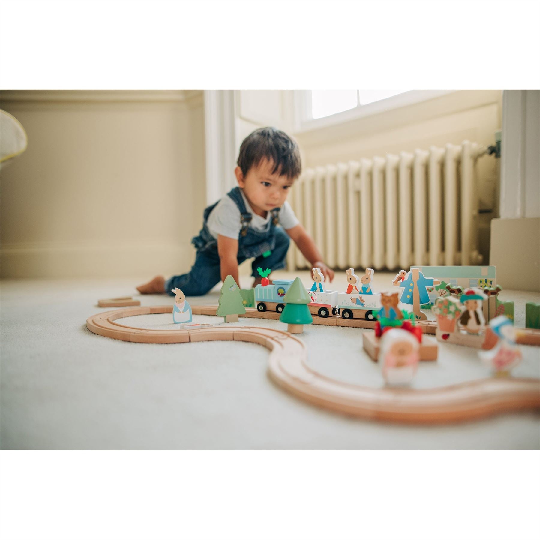 Orange Tree Toys Peter Rabbit Radish Express Wooden Train Set 3+ Years