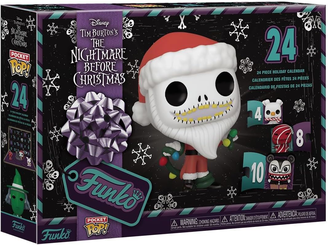 The Nightmare Before Christmas Pocket Pop! Advent Calendar 86098 – Funko Holiday Countdown Set with 24 Mini Figures (TNBC Official Collectible)