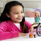 BARBIE Fashionistas Doll #165 with Wheelchair & Long Blonde Hair (GRB93)