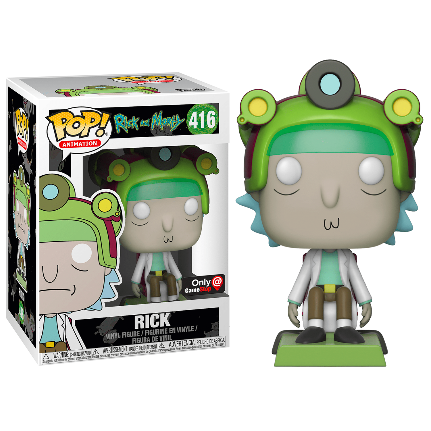 Funko RICK 416 & MORTY 417 POP! Rick and Morty: Blips and Chitz Vinyl Figures [SET]