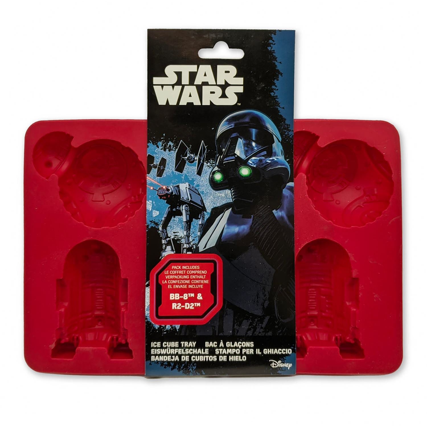 Star Wars SILICONE ICE CUBE TRAY R2-D2 and BB-8 Droid Cold Drink Molds