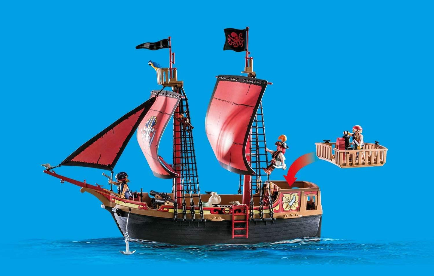 Playmobil Skull Pirate Ship 70411 Pirates Playset Figures