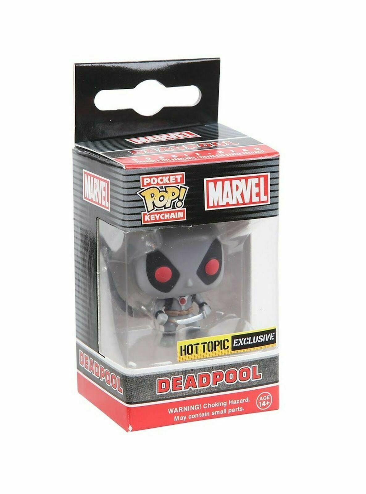Funko DEADPOOL (X-Force) POCKET POP! Vinyl Keychain Grey Suit Mini Key Figure