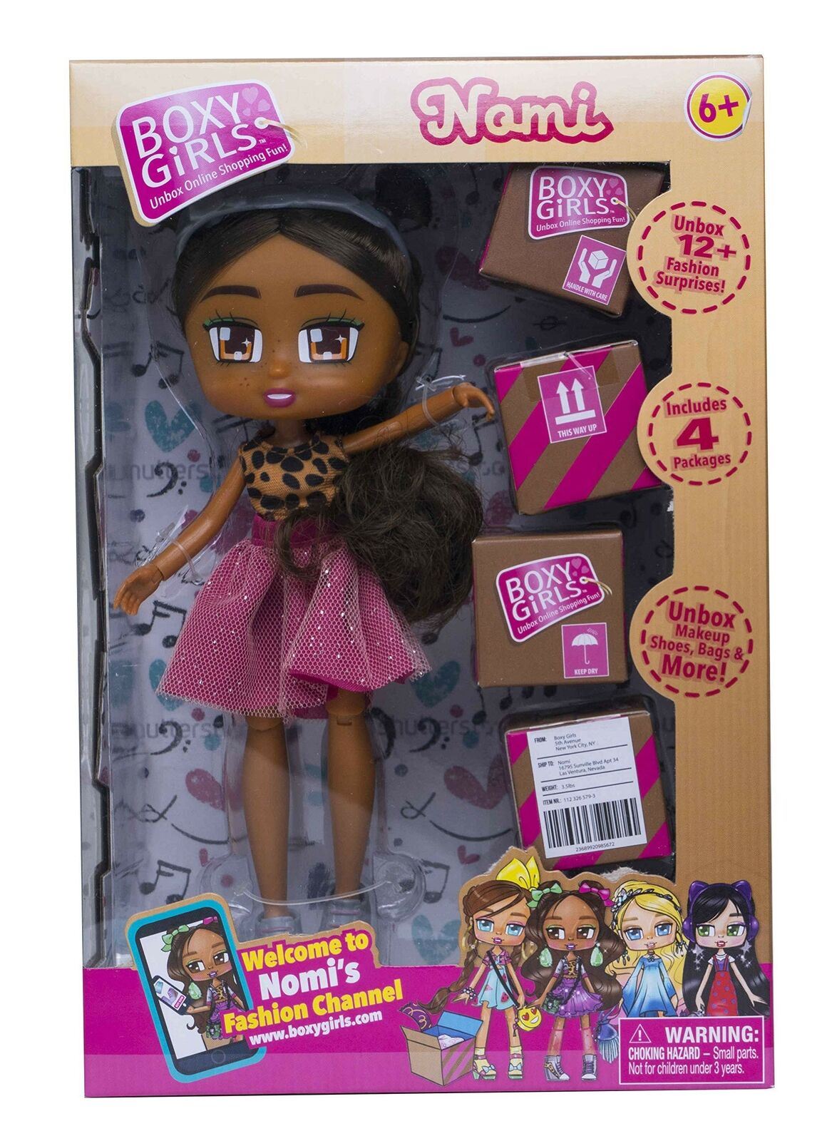 Boxy Girls NOMI 20cm Fashion Doll - Unbox 12 Fashion Surprises!