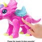 Tella & Partyceratops Cave Club Dino Rockin' Party Doll Playset Sounds Lights