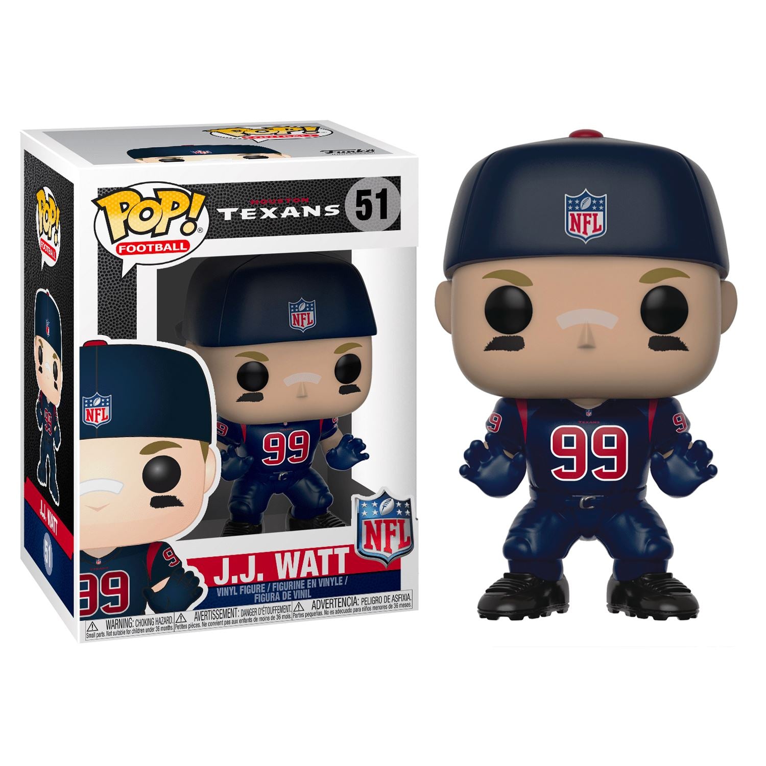 Funko J.J. WATT #51 POP! NFL: Houston Texans Vinyl Figure