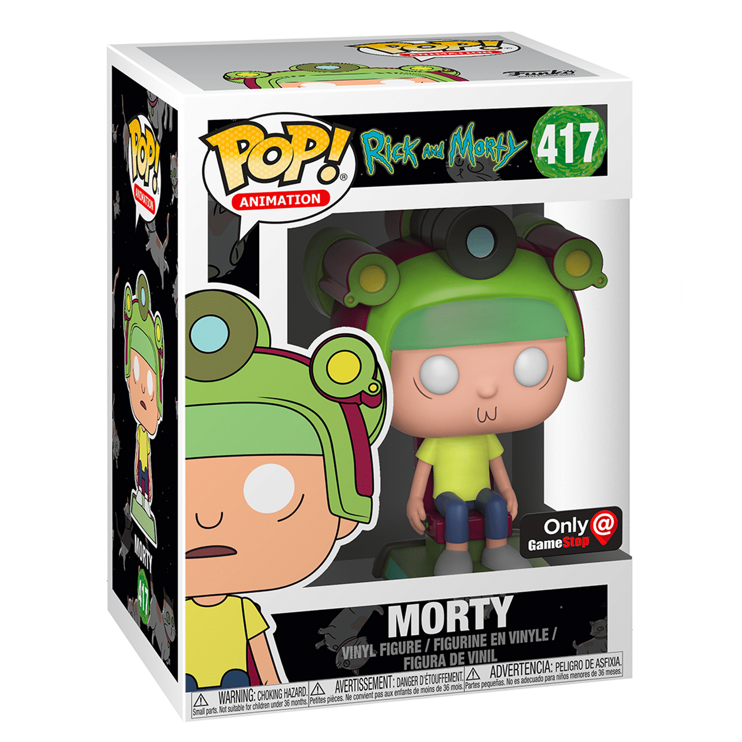 Funko ROY (418), RICK (416), MORTY (417) POP! Blip and Chitz EXCLUSIVE Vinyl Figures [SET OF 3]