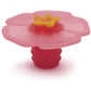 Charles Viancin Bottle Wine Stopper Pink Hibiscus Flower BPA Free Silicone
