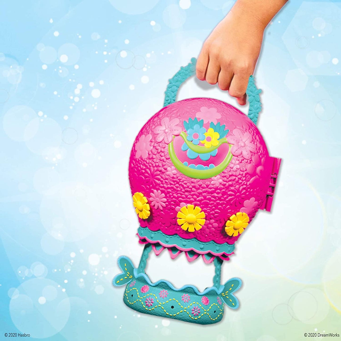 Dreamworks Trolls World Tour Balloon Toy Playset with Poppy Doll & Storage