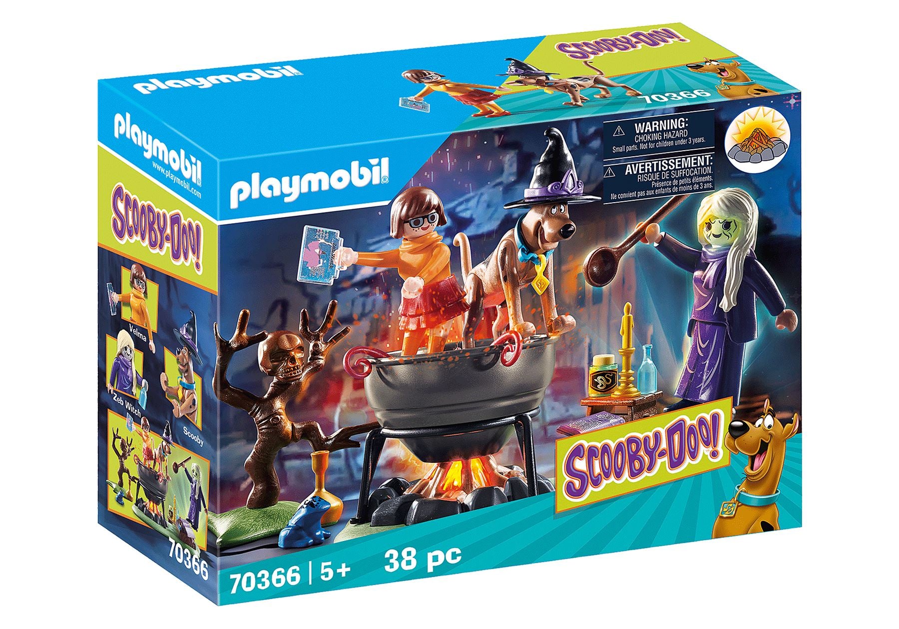 SCOOBY-DOO! Adventure in the Witch's Cauldron Playmobil Playset 70366 Figure