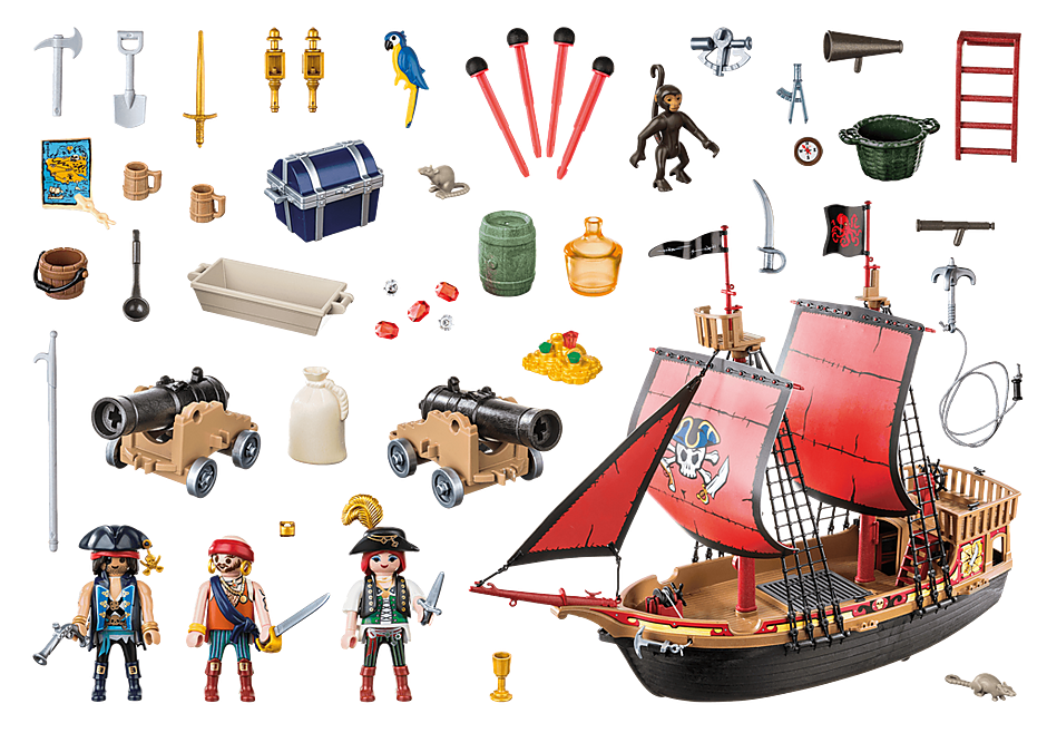 Playmobil Skull Pirate Ship 70411 Pirates Playset Figures