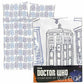 Doctor Who TARDIS Check Double Duvet Cover & Pillowcase Set Official